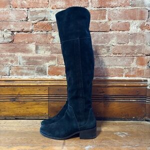 Vince Camuto Kochelda Black Suede Leather Knee-High Boots Women’s 8